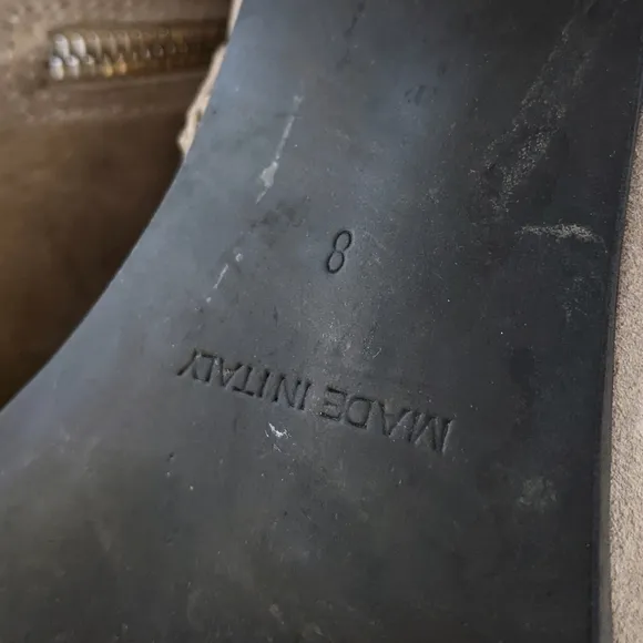 Everlane The Boss Gray Suede Leather Boots | Size 8