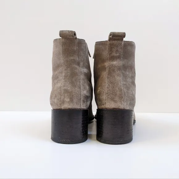 Everlane The Boss Gray Suede Leather Boots | Size 8