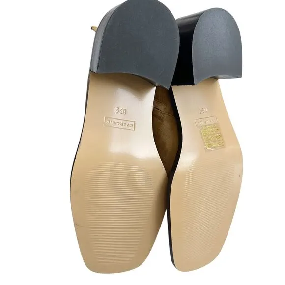 Everlane The City Boot Square Toe in Toasted Almond Suede Size 8.5