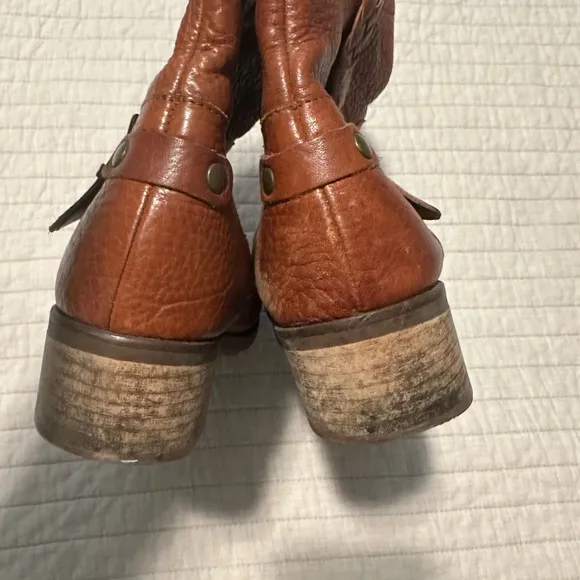 Fabianelli  Italian Riding Boots Size 39 Camel Brown Soft Leather Made in Italy
