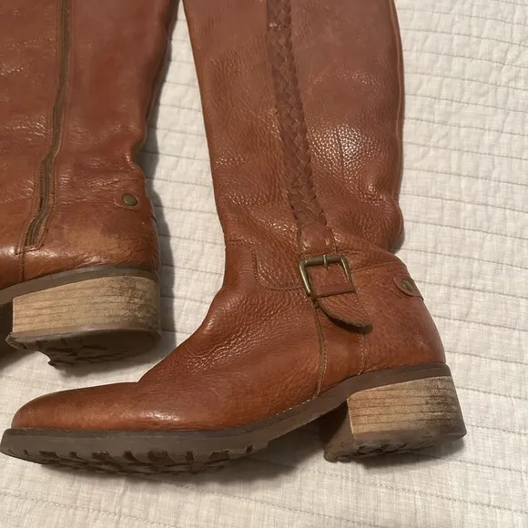 Fabianelli  Italian Riding Boots Size 39 Camel Brown Soft Leather Made in Italy