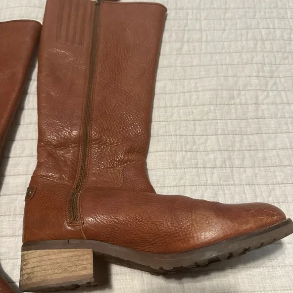 Fabianelli  Italian Riding Boots Size 39 Camel Brown Soft Leather Made in Italy