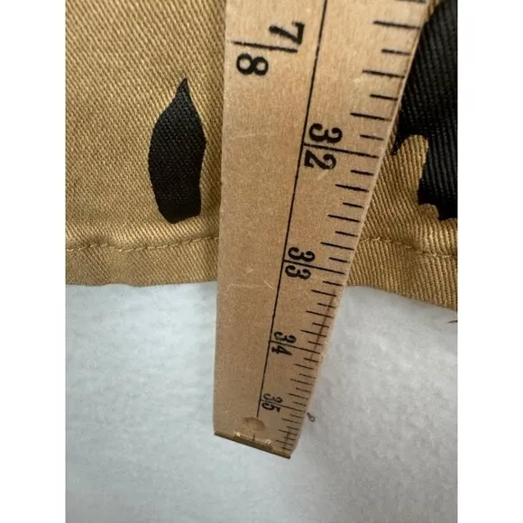 Fallon Taylor Leopard Print 90s Super flare pants tan black western retro sz 26
