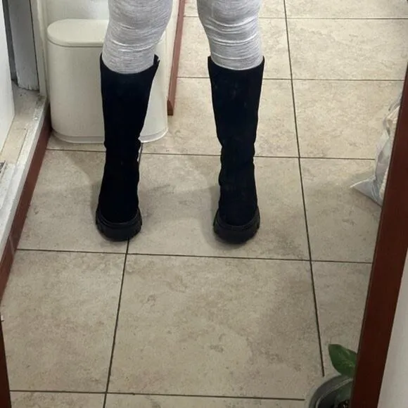 FARM RIOSuede Grosgrain Trim Riding Boots size 6.5 (s1.15) new without box