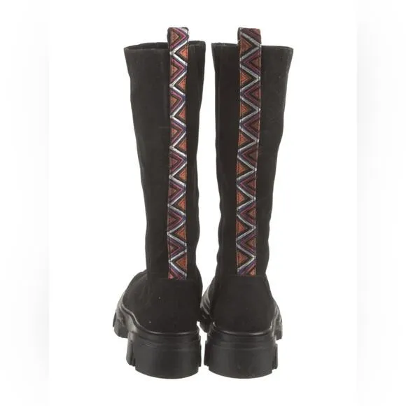 FARM RIOSuede Grosgrain Trim Riding Boots size 6.5 (s1.15) new without box