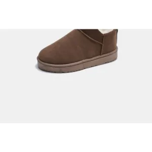 Faux Suede Thermal Lined Platform Boots