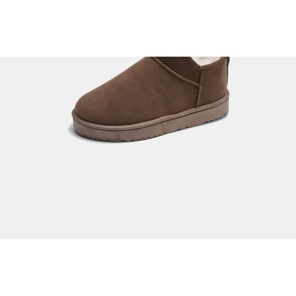 Faux Suede Thermal Lined Platform Boots