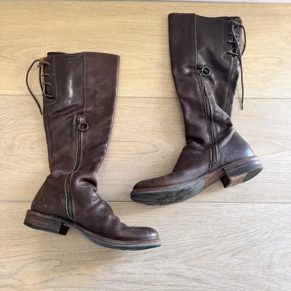 Fiorentini and Baker Emma tall riding boot brown leather size 36 / 6