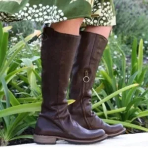 Fiorentini and Baker Emma tall riding boot brown leather size 36 / 6
