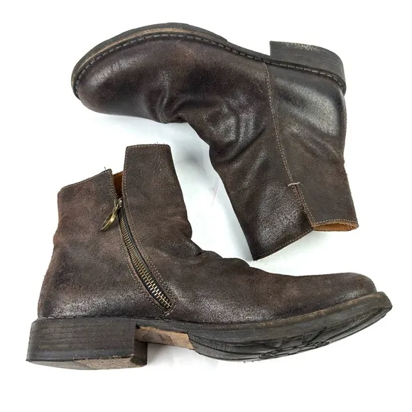 Fiorentini Baker Elf Eternity Boots 38 Brown Leather Boots Bootie Womens