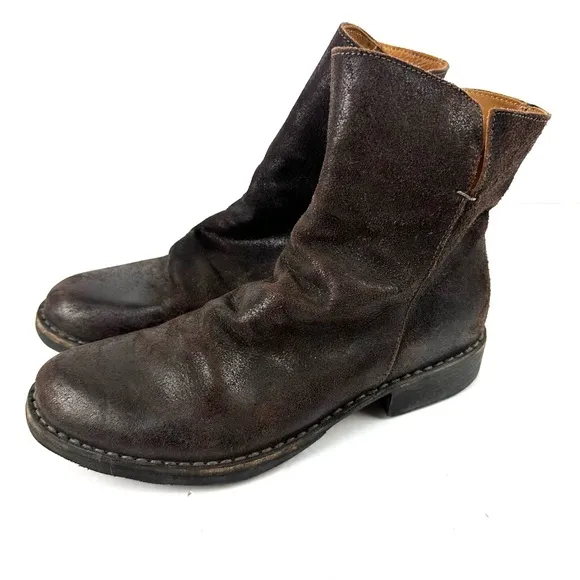 Fiorentini Baker Elf Eternity Boots 38 Brown Leather Boots Bootie Womens