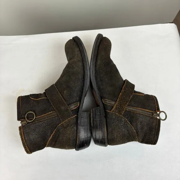Fiorentini   Baker Eternity Eli Suede Ankle Moto Boots Women's 36.5