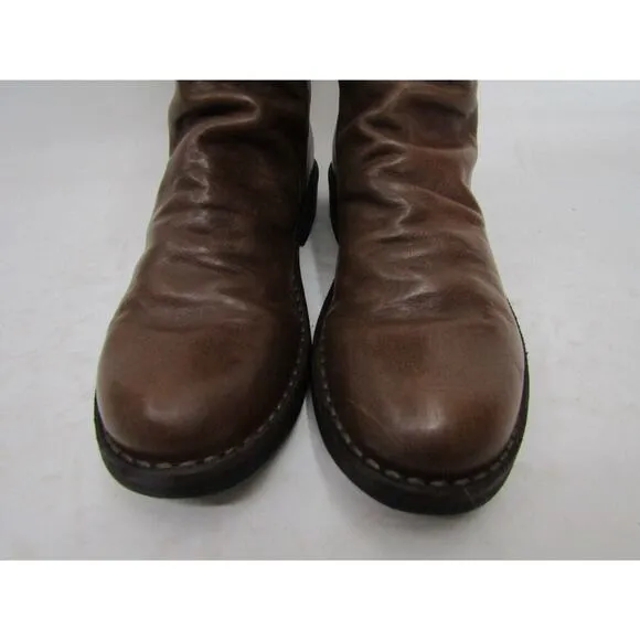 Fiorentini   Baker Womens Sz 35 EUR Brown Leather Zip Ankle Fashion Boots Bootie