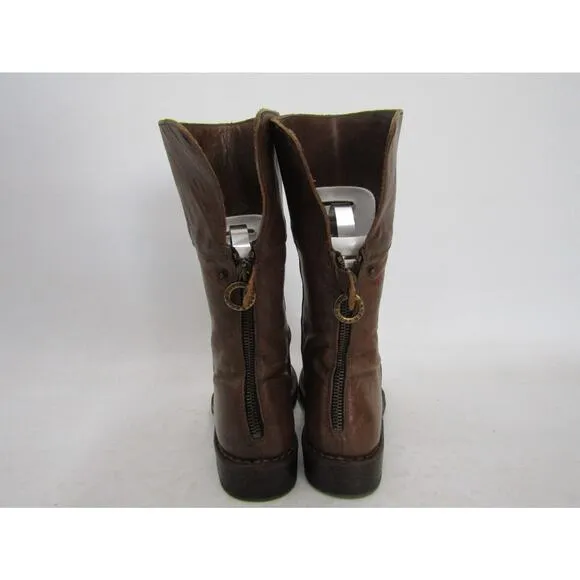 Fiorentini   Baker Womens Sz 35 EUR Brown Leather Zip Ankle Fashion Boots Bootie