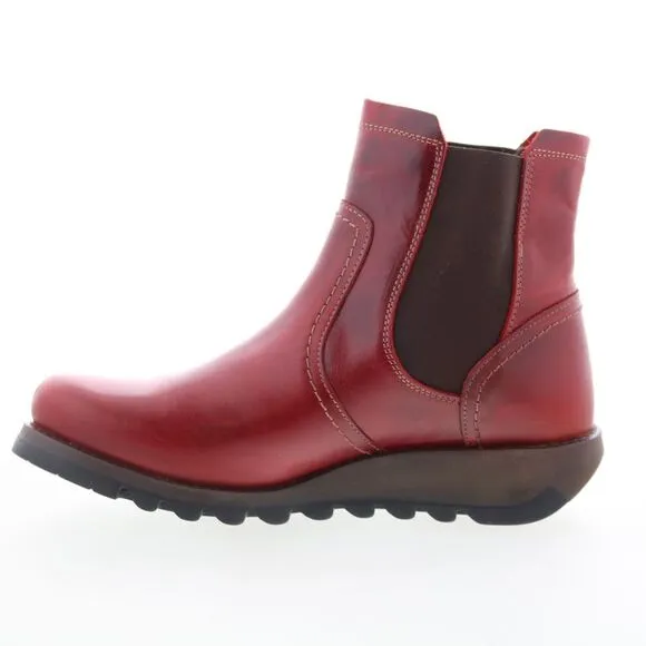 Fly London Womens Scon Red Boots (NWT)