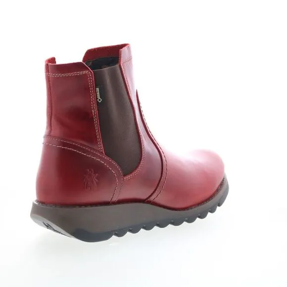 Fly London Womens Scon Red Boots (NWT)