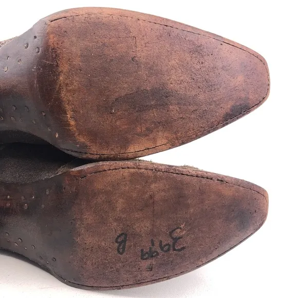 FM1101 by Lane Brown Leather Western Boots 10