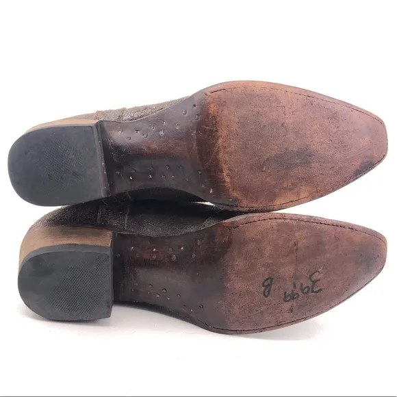 FM1101 by Lane Brown Leather Western Boots 10
