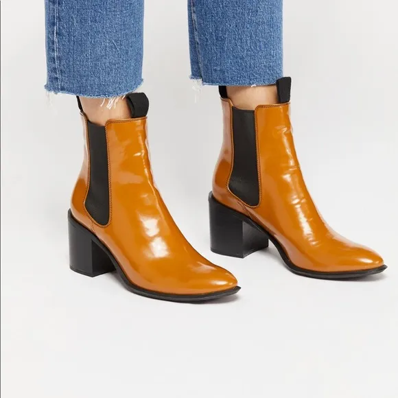 FP X Farylrobin Vegan Midtwon Heel Boot size 7