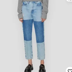 Frame Denim Le Original Mending Patch Rework Jeans Straight Relaxed Fit Size 30