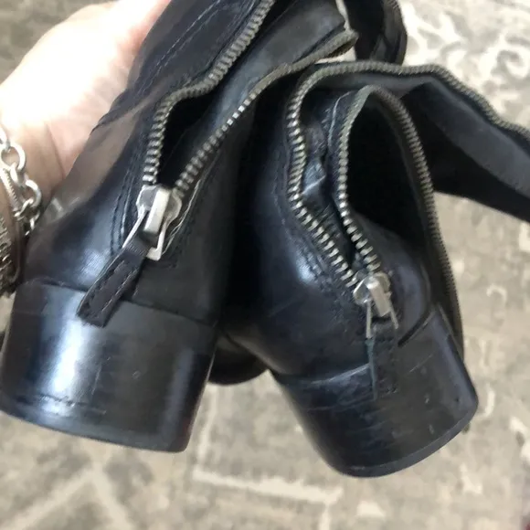 FRANCO SARTO Crane Black Leather Boots