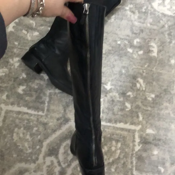 FRANCO SARTO Crane Black Leather Boots