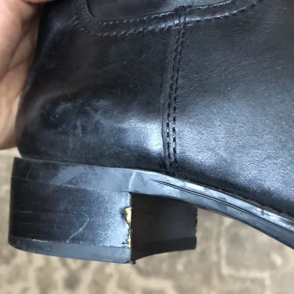 FRANCO SARTO Crane Black Leather Boots