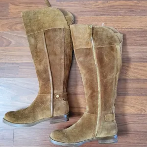 Franco Sarto Girls Suede Leather Riding Boots 4.5