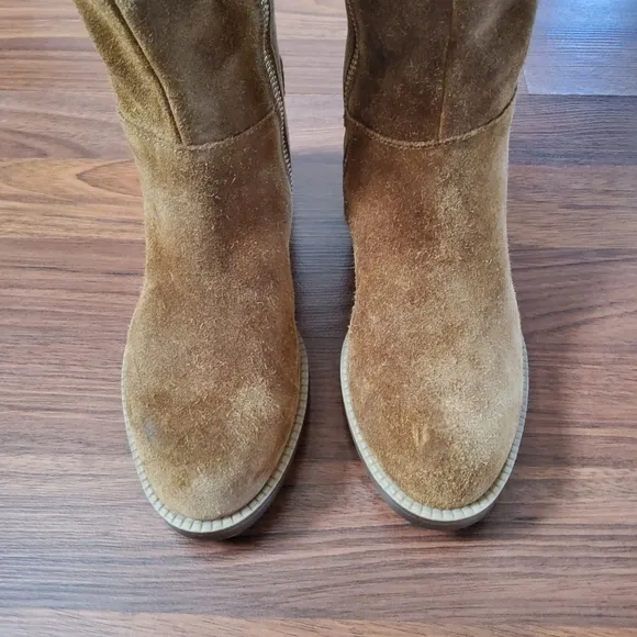 Franco Sarto Girls Suede Leather Riding Boots 4.5