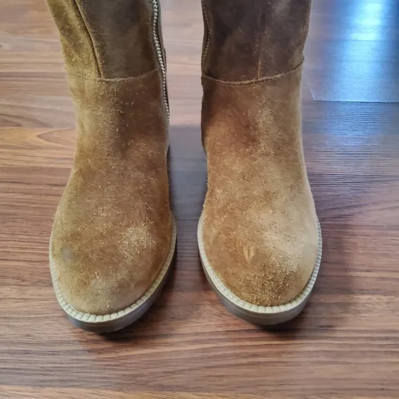 Franco Sarto Girls Suede Leather Riding Boots 4.5