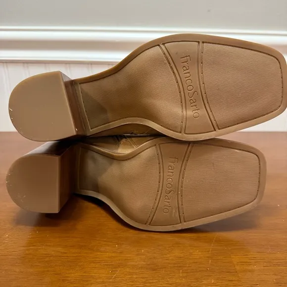 Franco Sarto Tan Suede Stevie Boots- size 8