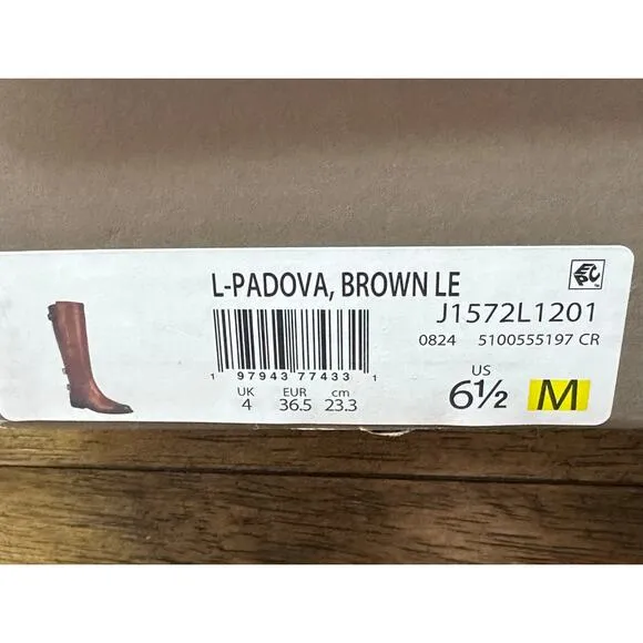 Franco Sarto Women's Padova Knee High Riding Boots Brown Size 6.5M NWT