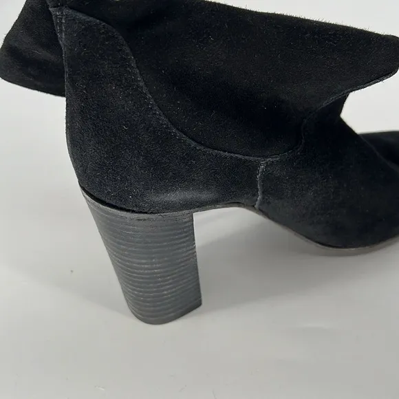 FREE PEOPLE Black Leather Suede Slouch Tassel Boots - Women’s Size 11 - No Box