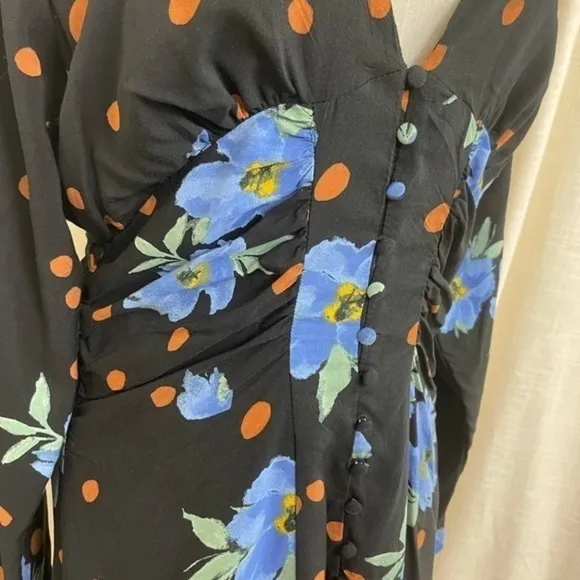 Free People Date Night floral mini dress