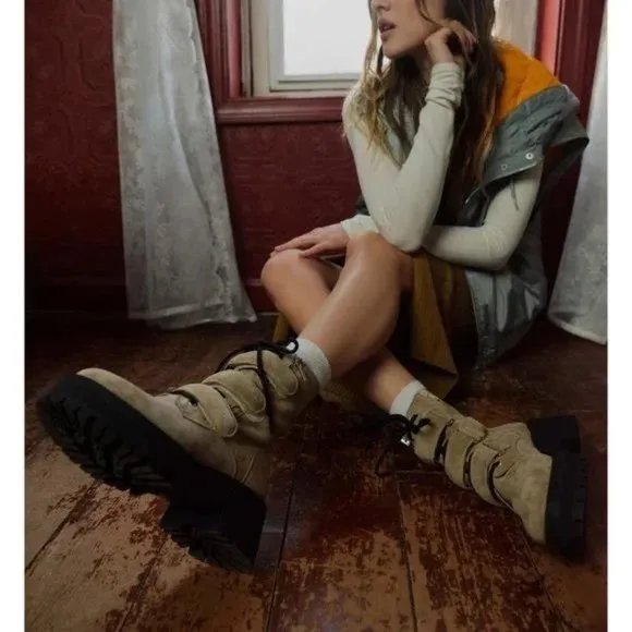 Free People Emmett Lace Up Boots