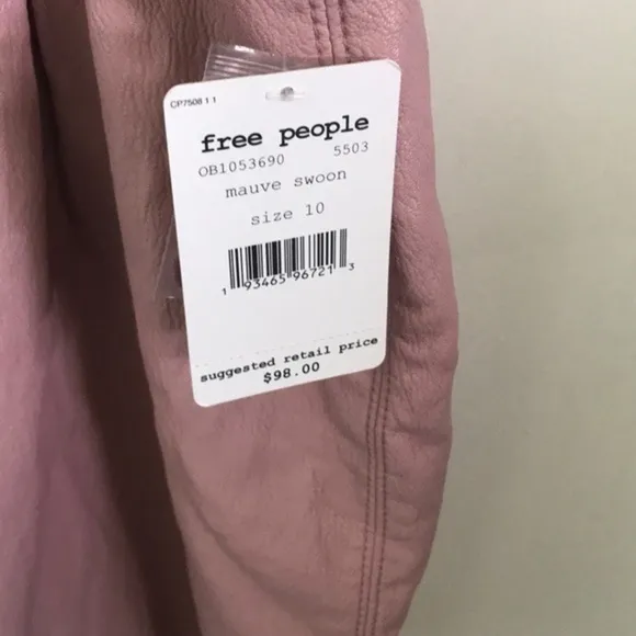 Free People faux leather skirt