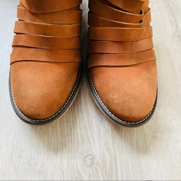 Free People Hybrid Heel Ankle Boots Brown Size 39