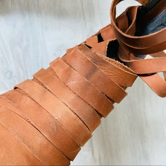 Free People Hybrid Heel Ankle Boots Brown Size 39