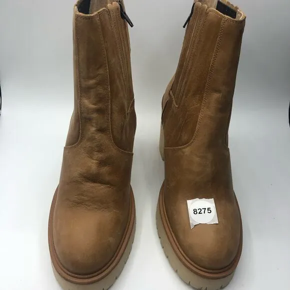Free People James Chelsea Chunky Heel Boots Tan Size EU 40/ US 10