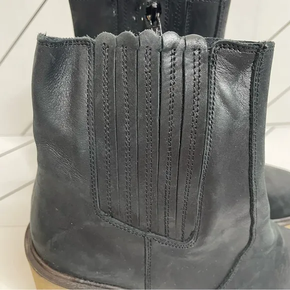 Free People | James Heeled Lug Sole Chelsea Boot Black Size 39