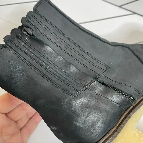 Free People | James Heeled Lug Sole Chelsea Boot Black Size 39
