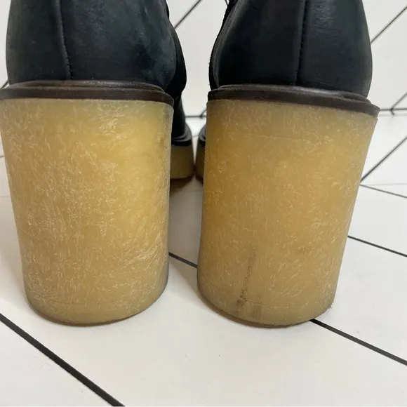 Free People | James Heeled Lug Sole Chelsea Boot Black Size 39
