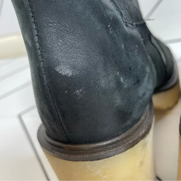 Free People | James Heeled Lug Sole Chelsea Boot Black Size 39
