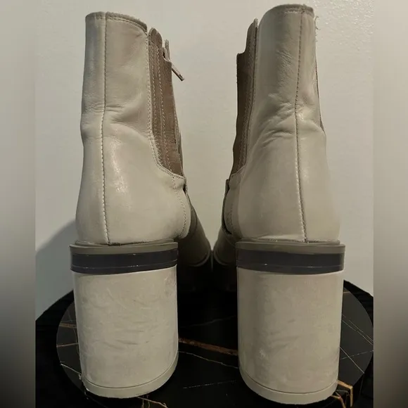 Free People James Ice Leather Chelsea Boots