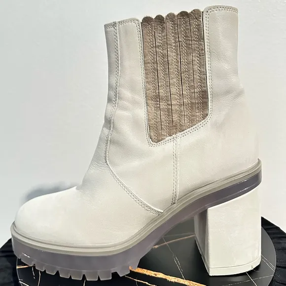 Free People James Ice Leather Chelsea Boots