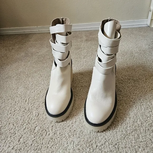 Free people Jesse Cutout Heeled Boots Size 38 /7