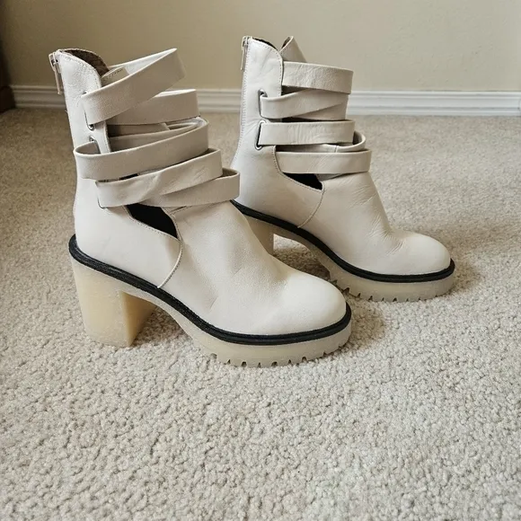 Free people Jesse Cutout Heeled Boots Size 38 /7