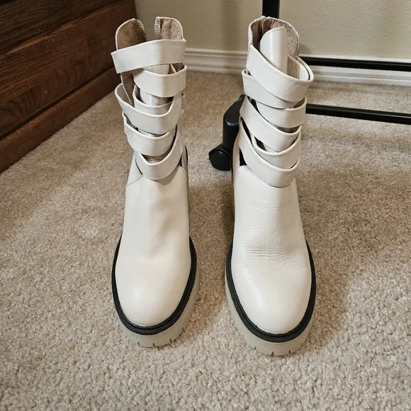 Free people Jesse Cutout Heeled Boots Size 38 /7