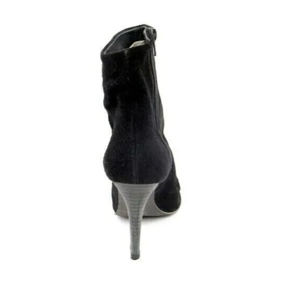 Free People Suede Zip Ankle Boots Black Fairfax Size 8 US 38 EUR New In Box