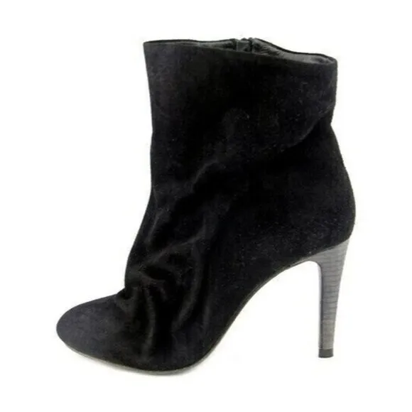 Free People Suede Zip Ankle Boots Black Fairfax Size 8 US 38 EUR New In Box